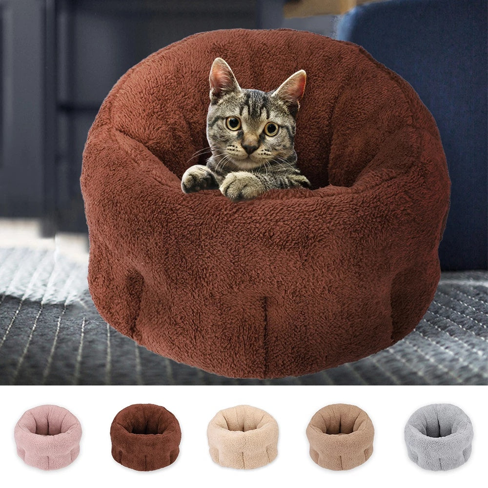 Washable Cotton Pet House – Calming Bed for Dogs & Cats Indoors - Small