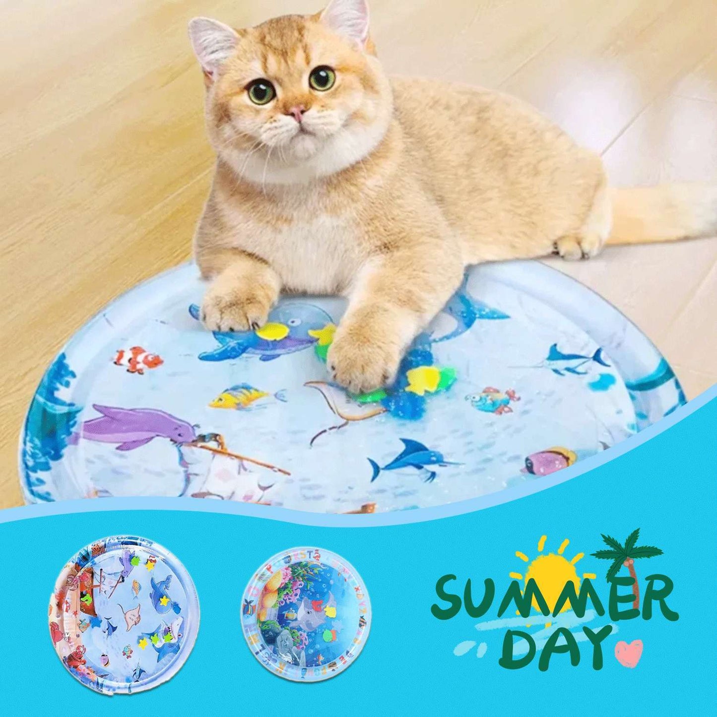 Pet Water Bed Cushion Ice Pad Dog Sleeping Square Mat